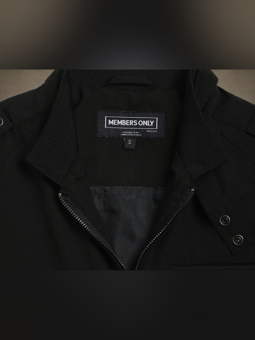 Members Only Cropped Mini Racer Jacket - Picture 6 of 8